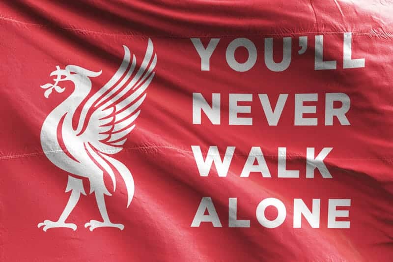 You Ll Never Walk Alone Liverpool Fc Flag Unofficial And Designed By Fans