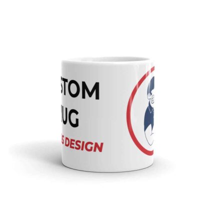 Custom Football Mug Design Your Own Personalised Coffee Mug Mockup White Background