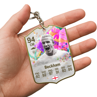 BECKHAM ACRYLIC KEYRING