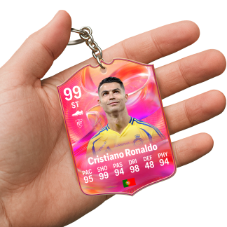 CHRISTIANO RONALDO ACRYLIC KEYRING
