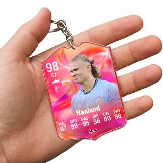 HAALAND ACRYLIC KEYRING