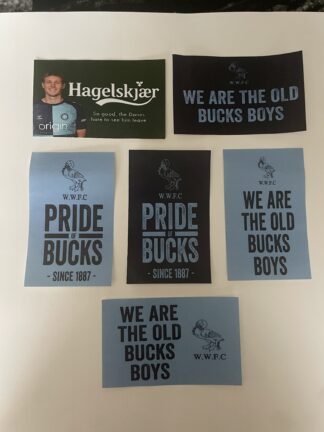 10cm x 6cm - Wycombe Supporters Group 1887 - Bundle