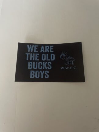 10cm x 6cm Wycombe Supporters Group 1887 - Old Bucks Boys Stickers 4