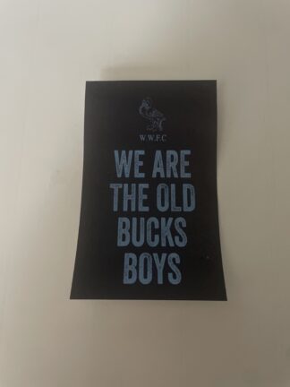 10cm x 6cm Wycombe Supporters Group 1887 - Old Bucks Boys Stickers 2