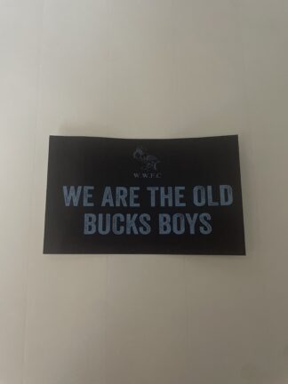 10cm x 6cm Wycombe Supporters Group 1887 - Old Bucks Boys Stickers 1
