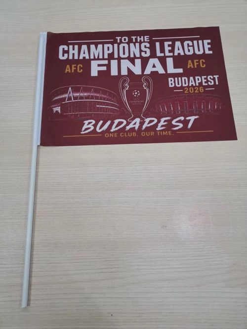 Champions League final Flag 2026 - A4 Handwaving Flag (Pack of 5)