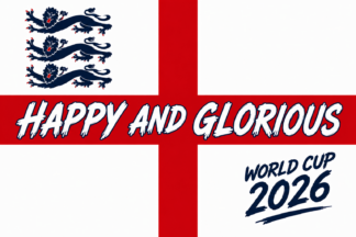 England World Cup Flag 2026 - St George - Happy and Glorious