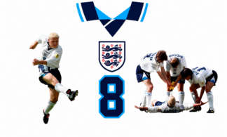 England World Cup Flag 2026 - Paul Gascoigne retro