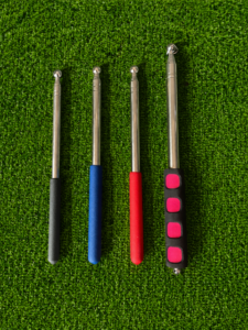Telescopic stainless steel handheld flag poles for waving football flags and supporter banners